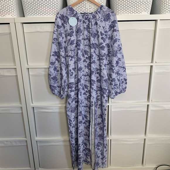 Hill House Simone Maxi Dress in Lilac Floral - Picture 5 of 6